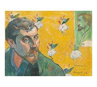 Paul Gauguin Self Portrait Les Miserables Art Print Canvas Premium Wall Decor Poster Mural