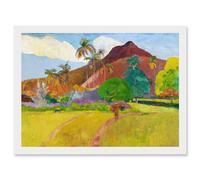 Paul Gauguin Tahitian Landscape Painting Artwork Framed Wall Art Print A4 Artery8 White One Size
