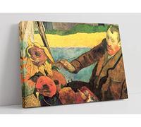 Paul Gauguin The Painter Of Sunflowers Canvas Wall Art Picture Print - 47 inch wide x 32 inch high (Frame Depth 30mm)