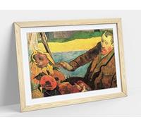 Paul Gauguin, The Painter Of Sunflowers Framed Wall Art Print Picture - A1 - Light Oak Frame