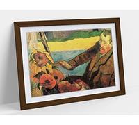 Paul Gauguin, The Painter Of Sunflowers Framed Wall Art Print Picture - A3 - Walnut Frame