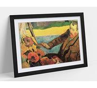 Paul Gauguin, The Painter Of Sunflowers Framed Wall Art Print Picture - A4 - Black Frame