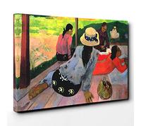 Paul Gauguin The Siesta Canvas Print | Gallery Wrapped 30mm Frame Wall Art | 30x20 inches | Ready to Hang | Modern Picture | Living Room Bedroom Lounge Office