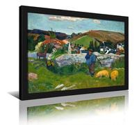 Paul Gauguin The Swineherd Post-Impressionism Wall Art