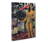Paul Gauguin Themen Canvas Print | Gallery Wrapped 30mm Frame Wall Art | 24x16 inches | Ready to Hang | Modern Picture | Living Room Bedroom Lounge Office