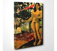 Paul Gauguin Themen Canvas Print | Gallery Wrapped 30mm Frame Wall Art | 30x20 inches | Ready to Hang | Modern Picture | Living Room Bedroom Lounge Office