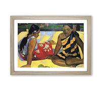 Paul Gauguin Two Women of Tahiti Framed Print | A2 Oak Framed Wall Art | Ready to Hang | Modern Nature Picture | Living Room Bedroom Lounge Office
