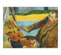 Paul Gauguin Vincent Van Gogh Painting Sunflowers Large Art Print Poster Wall Decor Premium Mural