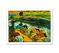 Paul Gauguin Washerwomen Large Framed Art Print Poster Wall Decor 18x24