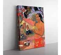 Paul Gauguin Where Are You Going 2 Classic Painting Canvas Wall Art Print Ready to Hang, Framed Picture for Living Room Bedroom Home Office Décor, 60x40 cm (24x16 Inch)