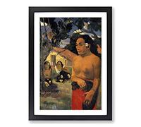 Paul Gauguin Where are You Going Framed Print | A2 Black Framed Wall Art | Ready to Hang | Modern Nature Picture | Living Room Bedroom Lounge Office
