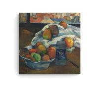 Paul GauguinBowl Of Fruit And Tankard Before A Window Classic Masterpiece Poster Wall Art Picture Painting Canvas Prints Artworks Bedroom Living Room Decor 12x12inch(30x30cm)