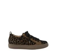 Paul Green 5416 Dark Brown and Bronze Leopard Print Sneakers (Beige, UK Footwear Size System, Adult, Women, Numeric, Medium, 4.5)