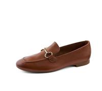 Paul Green Ladies Smooth Leather Slippers & Moccasin Brown 2596-234