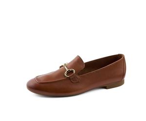 Paul Green Ladies Smooth Leather Slippers & Moccasin Brown 2596-234
