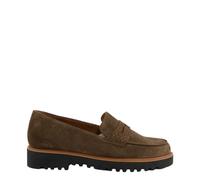 Paul Green Ladies Suede Brown Slipper & Moccasin 2694-118, brown, 5 UK