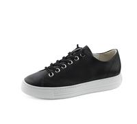 Paul Green Women Lace-Up Shoes, Ladies Comfort Shoes,Removable Insole,Comfort Low Shoe,Laces,Comfortable,Schwarz (Black/White),41 EU / 7.5 UK