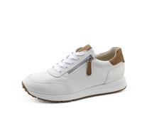 Paul Green Women Trainers, Ladies Low-Tops,Removable Insole,Low Shoe,Street Shoes,Leisure,Sporty,Weiß (White/Simba),38.5 EU / 5.5 UK