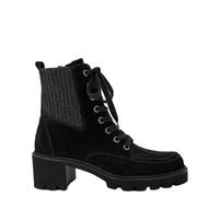 Paul Green Women's Boots 8269-028 in Black Suede Leather, black, 4 UK