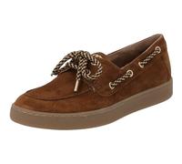 Paul Green Women's Lace-Up Shoes 1185-008 in Brown Suede Leather, brown, 5.5 UK