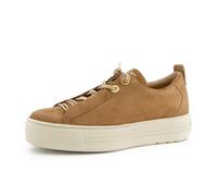 Paul Green Women's Low-Top Trainers - EVA Sole, Elastic Laces, Soft Leather Comfort - Office & Leisure Women's Shoes, brown, 4.5 UK