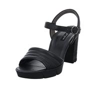 Paul Green Women's Sandals Smooth Leather Platform Comfortable Leisure Plain Women's Shoes, black, 8 UK