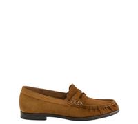 Paul Green Women's Slippers & Moccasin 1228-004 in Brown Suede Leather