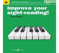 Paul Harris Improve your sight-reading Piano Grade 2 Paperback Book in White Paul Harris White