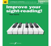 Paul Harris Improve your sight-reading Piano Grade 2 Paperback Book Paul Harris Multicolor