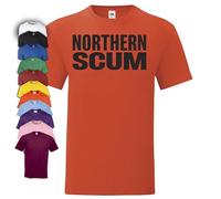Paul Heaton Northern Scum T-Shirt (UK, Alpha, L, Regular, Regular, Red)