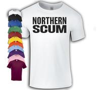 Paul Heaton Northern Scum T-Shirt (UK, Alpha, L, Regular, Regular, White)