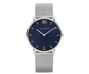 PAUL HEWITT Sailor Line Blue Lagoon - Stainless Steel Watch with Meshband for Men and Women, Blue Dial