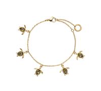 Paul Hewitt Turtle bracelet gold Bracelet 18 ct. Goldplated Silver PH-JE-0114 - Woman - Recycled Material Gold/Green