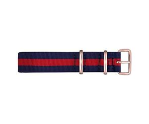 Paul Hewitt Unisex Quartz Watch with Blue Dial Analogue Display and Multicolour Nylon Strap PH-SA-R-St-B-NR-20S