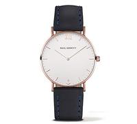 Paul Hewitt Unisex Quartz Watch with White Dial Analogue Display and Blue Leather Strap PH-SA-R-St-W-11S