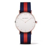 Paul Hewitt Unisex Quartz Watch with White Dial Analogue Display and Multicolour Nylon Strap PH-SA-R-St-W-NR-20