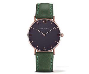 Paul Hewitt Womens Quartz Watch, Analogue Classic Display and Leather Strap PH-SA-R-ST-B-12M