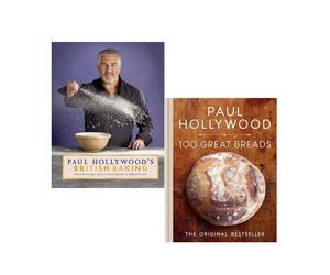 Paul Hollywood's British Baking & 100 Great Breads 2 Books Collection Set New