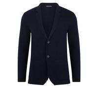 Paul James Knitwear Mens 100% Cotton Deconstructed Knitted Blazer (UK, Alpha, XXL, Regular, Regular, Navy)