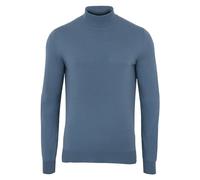 Paul James Knitwear Mens Ultra Fine Cotton Mock Turtle Neck Jumper