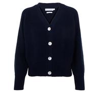 Paul James Relaxed Fit 100% Cotton Crop Knitted Cardigan (UK, Alpha, M, Regular, Regular, Navy)