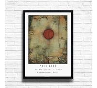 Paul Klee - Ad Marginem - 1930 print, Famous classic paintings, Iconic painters art work, A4 / A3 Home Decoration Wall Art Deco, Frame options available (A3 Framed (Black))