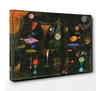 Paul Klee Fish Magic Canvas Print | Gallery Wrapped 30mm Frame Wall Art | 30x20 inches | Ready to Hang | Modern Animals Picture | Living Room Bedroom Lounge Office