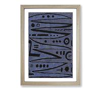 Paul Klee Heroic Strokes of The Box Framed Print | A2 Oak Framed Wall Art | Ready to Hang | Modern Nature Picture | Living Room Bedroom Lounge Office