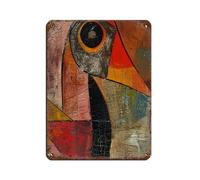 Paul Klee Inspiriert Leinwanddruck Retro Poster Metal Tin Sign Chic Art Retro Iron Painting Bar People Cave Cafe Family Garage Poster Wall Decoration 12x16inch(30x40cm)