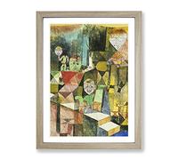Paul Klee Introducing The Miracle Classic Painting Framed Print | A2 Oak Framed Wall Art | Ready to Hang | Classic Historical Picture | Living Room Bedroom Lounge Office
