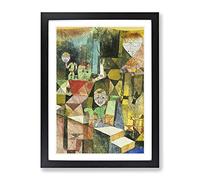 Paul Klee Introducing The Miracle Classic Painting Framed Wall Art Print, Ready to Hang Picture for Living Room Bedroom Home Office Décor, Black A2 (64 x 46 cm)
