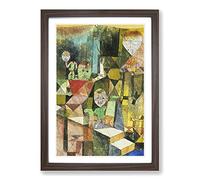 Paul Klee Introducing The Miracle Framed Print | A2 Walnut Framed Wall Art | Ready to Hang | Modern Nature Picture | Living Room Bedroom Lounge Office