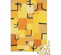 Paul Klee Puzzles Wooden 1000 Pieces Oil Painting Jigsaw Impossible Museum Jigsaws Fine Art Puzzles Challenge Toy Home Decoration