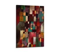 Paul Klee Redgreen And Violet Yellow Rhythms Painter Work Poster Wall Art Painting Canvas Living Room Prints Bedroom Decor Artworks 20x30inch(50x75cm)